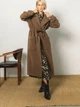 Пальто осеннее длинное женское Seventeen 2041.5338 L-XL Коричневое - изображение 3