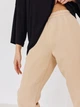 Брюки спортивные женские теплые на флисе на резинке с манжетами Seventeen L-XL Кофейные 1977.5100 - изображение 4