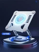 Подставка для ноутбука VHG S63 складная поворотная 360⁰C с вентилятором Rotatable Laptop Stand Silver - изображение 4