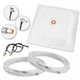 Комплект панельна антена Rnet MIMO 2x17 Дб 2G/3G/4G/4.5G/5G 1700 - 2700 МГц | Підсилювачі зв'язку з кабелями та перехідниками | До 20 км. від базової станції | Київстар, Lifecell, Vodafone - изображение 1