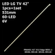 LED підсвітка LG TV 42" 60-led 531mm V12 Edge REV1.1 6920L-0912A 6916L-0912A 6920L-0001C LC420EUN 1pcs=1set - изображение 1