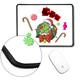 Коврик для мишки с оверлоком Гринч лайк и леденцы(Grinch likes) (5962-3544-L) L - изображение 2