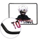 Коврик для мишки с оверлоком Токийский гуль Кэн Канэки лого-портрет(Tokyo Ghoul) (5962-3528-XL) XL - изображение 2