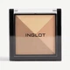 Мультифункціональний бронзер-хайлайтер Inglot Multicolour system highlighting and bronzing powder 8,8 гр №12 бронзового теплого золотого відтінку - зображення 1