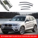 Дефлектори вікон вітровики BMW X3 (E83, F25, третє покоління) 2010-2020 (з нержавіючим молдингом) "FLY" - зображення 1