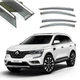 Дефлектори вікон вітровики Renault Koleos 2017 (з нержавіючим молдингом) "FLY" - зображення 1