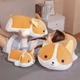 Мягкая Игрушка Собака Корги 60см, Подушка Обнимашка, Бежевый - изображение 8