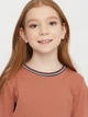 Детское платье для девочки Coccodrillo Awesome Academy Junior ZC2129101AWJ-033 128 см Темно-бежевое (5904706013164) - изображение 4
