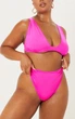 Плавки бікіні PrettyLittleThing CNA1393 38 Рожевий Неоновий - зображення 1