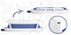 Складная ванночка детская бело-синяя с подушкой RICOKIDS RK-280 - изображение 3