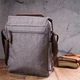 Мужская сумка через плечо из текстиля 21263 Vintage Серая - изображение 9