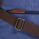 Горизонтальная текстильная сумка через плечо для мужчин Vintage синего цвета (bg212fash50) - изображение 11