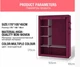 Складной тканевый шкаф Storage Wardrobe 28130 красный - изображение 2