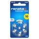 Батарейки Renata 10 для слухового аппарата 6 шт (ZA10 1,45V) - изображение 1