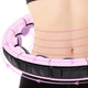 Массажный обруч хула хуп Smart MOPOIN Hula Hoop, обруч для фитнеса, регулируемый, с таймером и вибрацией, 16 сегментов, фиолетовый - изображение 4