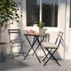 Стіл і 2 стільці TARNO IKEA 992.867.58 сіро-коричневий - зображення 1