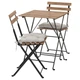 Стіл і 2 стільці TARNO IKEA 992.867.58 сіро-коричневий - зображення 2