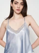 Пижама (майка + шорты) женская Trendyol THMSS22PT0269 40 Blue (8683047138152) - изображение 6