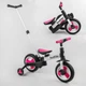 Велосипед-трансформер для дитини від 2 до 4 років Best Trike колеса PU 10'', батьківська ручка, знімні педалі 55475 - зображення 3