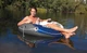 Крісло-коло надувне для плавання Intex 58825 «River Run» (Ø135 см, підсклянник, спинка, ручки, трос, сітка на дні, вік 10+, до 120 кг) - изображение 1