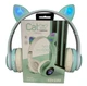 Беспроводные детские Bluetooth наушники Cat Ear VZV-23M с кошачьими ушками Зеленые - изображение 4