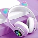 Беспроводные детские Bluetooth наушники Cat Ear VZV-23M с кошачьими ушками Фиолетовые - изображение 3