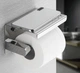 Держатель туалетной бумаги Primo TP01 металлический с полкой - Silver Primo TP01-SLV серебряный - изображение 1