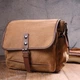 Функціональна чоловіча сумка з клапаном із текстилю 21249 Vintage Коричнева - зображення 8