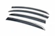 Ветровики с хромированным молдингом (4 шт, Niken) для Opel Corsa D 2007-2014 гг - изображение 1