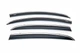 Ветровики с хромированным молдингом (4 шт, Niken) для Opel Corsa D 2007-2014 гг - изображение 2