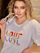 Сукня-футболка коротка літня жіноча DEMMA 1043 46-48 Біла (Dem2000000034621) - зображення 4