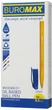 Набор маслянных ручек Buromax Orion 0.5 мм Трехгранный корпус Синие 12 шт (BM.8366-01) - изображение 2