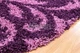 Пушистый прикроватный коврик Loca 9161 D.Purple овал 60х110 см Фиолетовый - изображение 3