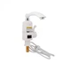 Проточний кран-водонагрівач кухонний для кухні Lidz Warm 057 LDWAR057WCR24983 White / Chrome - зображення 1