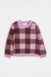 Джемпер сиреневый в клеточку H&M 98-104см (400091371) - изображение 1
