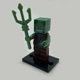 Конструктор фигурка iBlock Утопленник Майнкрафт Drowned Minecraft&nbsp;5.5 см - изображение 1