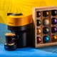 Капсульная кофемашина Nespresso Vertuo Pop MANGO YELLOW XN920110, оранжевая и дегустационный набор 12 кофе (капсул) - изображение 1