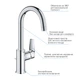 Змішувач одноважільний для раковини L-Size Grohe StartEdge 24201001 - изображение 6