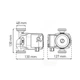 Насос циркуляционный KOER с мокрым ротором KP.GRS-25/7-130 97Вт 3.6м³/ч Hmax 7м 1 1/2" KP2796 - изображение 2
