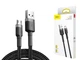 Кабель USB Baseus Cafule Micro 2.4A 0.5M, Gray+Black (CAMKLF-AG1) - зображення 2