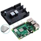 Корпус для Raspberry Pi 4 алюмінійовий чорний (RA759) - зображення 2