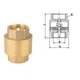 Обратный клапан Solomon 1/2″ 6021-6020 пластиковый шток 000001455 - изображение 3