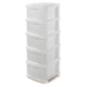 Комод пластиковый белый 5 ящиков R-Plastic "Компакт Плюс" 106*40*34 см, для организации - изображение 1