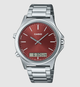 Мужские часы Casio MTP-VC01D-5E Оранжевый с серебристым Кварцевый механизм - изображение 1