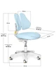 Детское кресло Evo-kids Mio Lite Y-208 обивка серая однотонная Y-208 G - изображение 3
