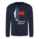 Мужской патриотический реглан Just Hoods Крепкий орешек XL темно-синий Oxford Navy - изображение 1