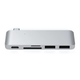 Хаб-адаптер Satechi Type-C USB 3.0 Passthrough Hub, Silver (ST-TCUPS) - зображення 7