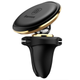 Автомобильный держатель Baseus Magnetic Air Vent Car Mount Holder with Cable Clip, Gold - изображение 1