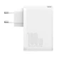 Адаптер питания Baseus GaN 2 Pro Quick Charger 100W (2Type C + 2USB), White - изображение 2