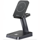 Беспроводная зарядка AceFast E3 Desktop 3in1 Wireless Charging Stand, Black - изображение 1